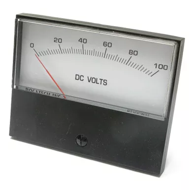 0 - 100 Volt DC Analog Panel Meter