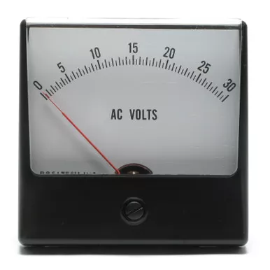 0 - 30 Volt AC Panaview Analog Panel Meter, 3 Inch