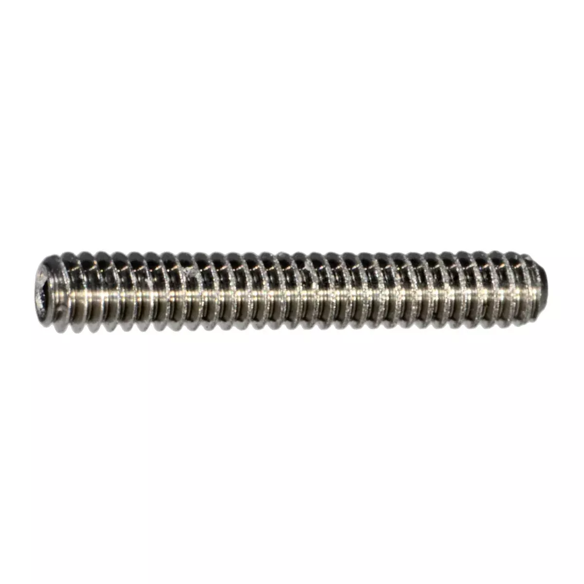 #0-80 x 3/8" 18-8 Stainless Steel Fine Thread Hex Socket Headless Set Screws