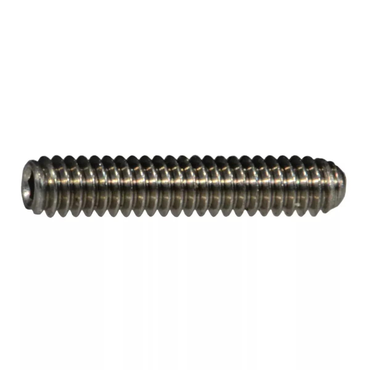 #0-80 x 5/16" 18-8 Stainless Steel Fine Thread Hex Socket Headless Set Screws
