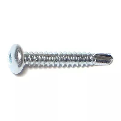 #10-16 x 1-1/4" Zinc Square Pan Head Self-Drilling Screws (30 pcs.)