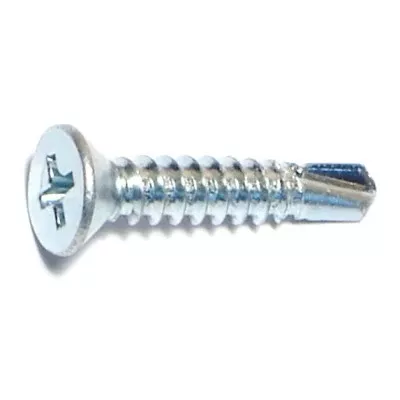 #10-16 x 1" Zinc Phillips Flat Head Self-Drilling Screws (60 pcs.)