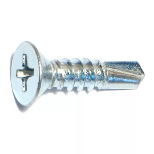 #10-16 x 3/4" Zinc Phillips Flat Head Self-Drilling Screws (70 pcs.)