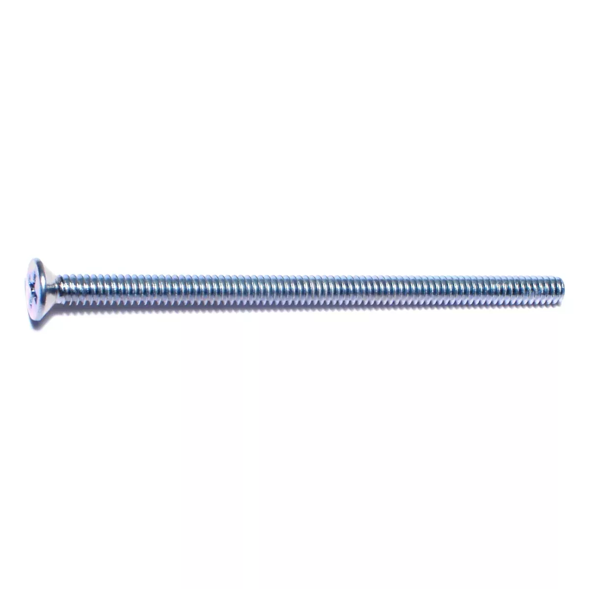 #10-24 x 3-1/2" Zinc Phillips Flat Head Machine Screws (100 pcs.)