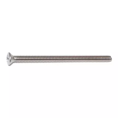 #10-24 x 3" 18-8 Stainless Phillips Oval Head Machine Screws (10 pcs.)