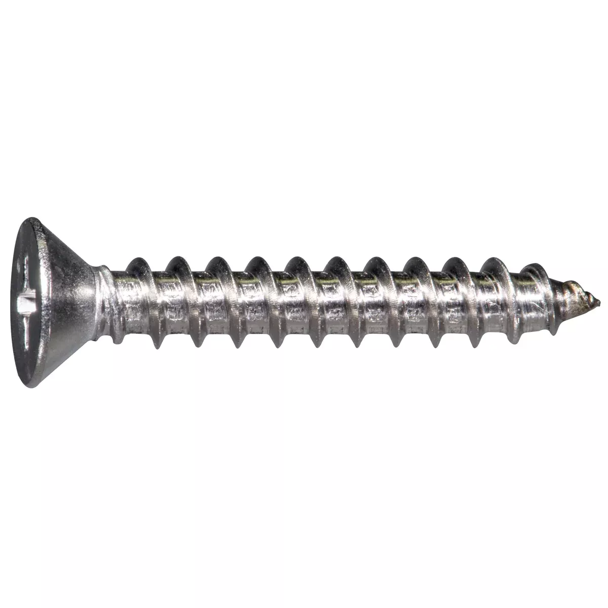 #10 x 1-1/4" 316 Stainless Steel Phillips Flat Head Sheet Metal Screws