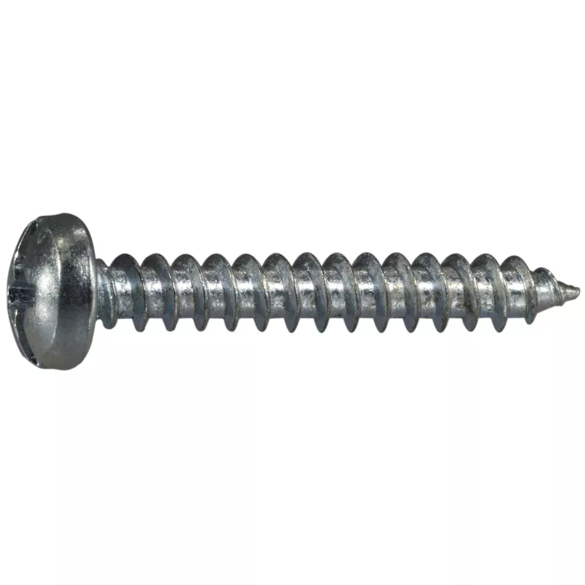 #10 x 1-1/4" Zinc Plated Steel Combo Pan Head Sheet Metal Screws