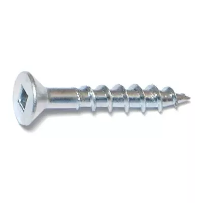 #10 x 1-1/4" Zinc Square Drive Flat Head Wood Screws (65 pcs.)