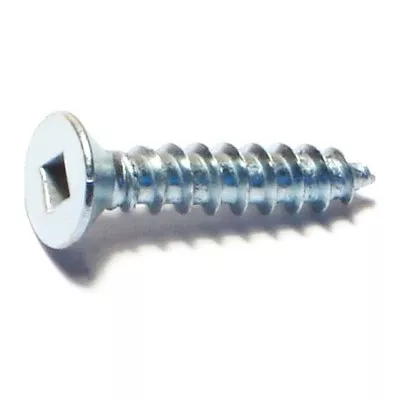 #10 x 1" Zinc Square Drive Flat Head Sheet Metal Screws (65 pcs.)