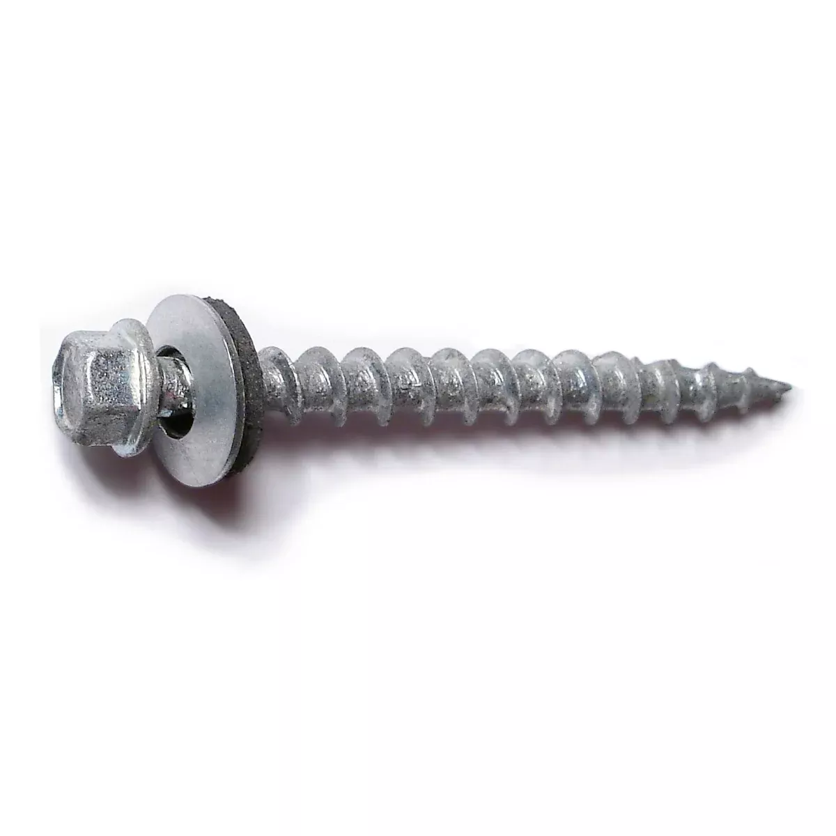 #10 x 2" Galvanized Steel Hex Washer Head Type 17 Pole Barn Self-Drilling Screws
