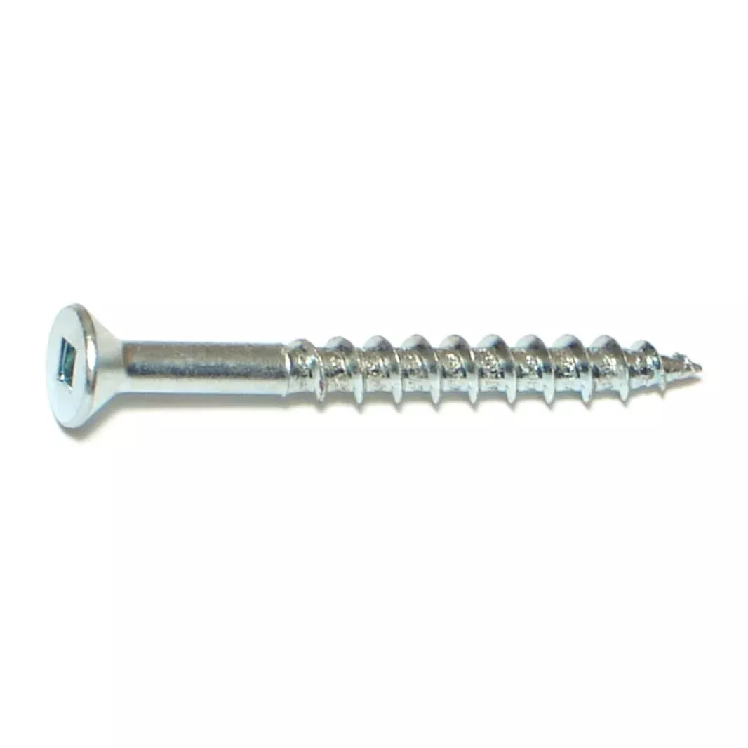 #10 x 2" Zinc Square Drive Flat Head Wood Screws (45 pcs.)