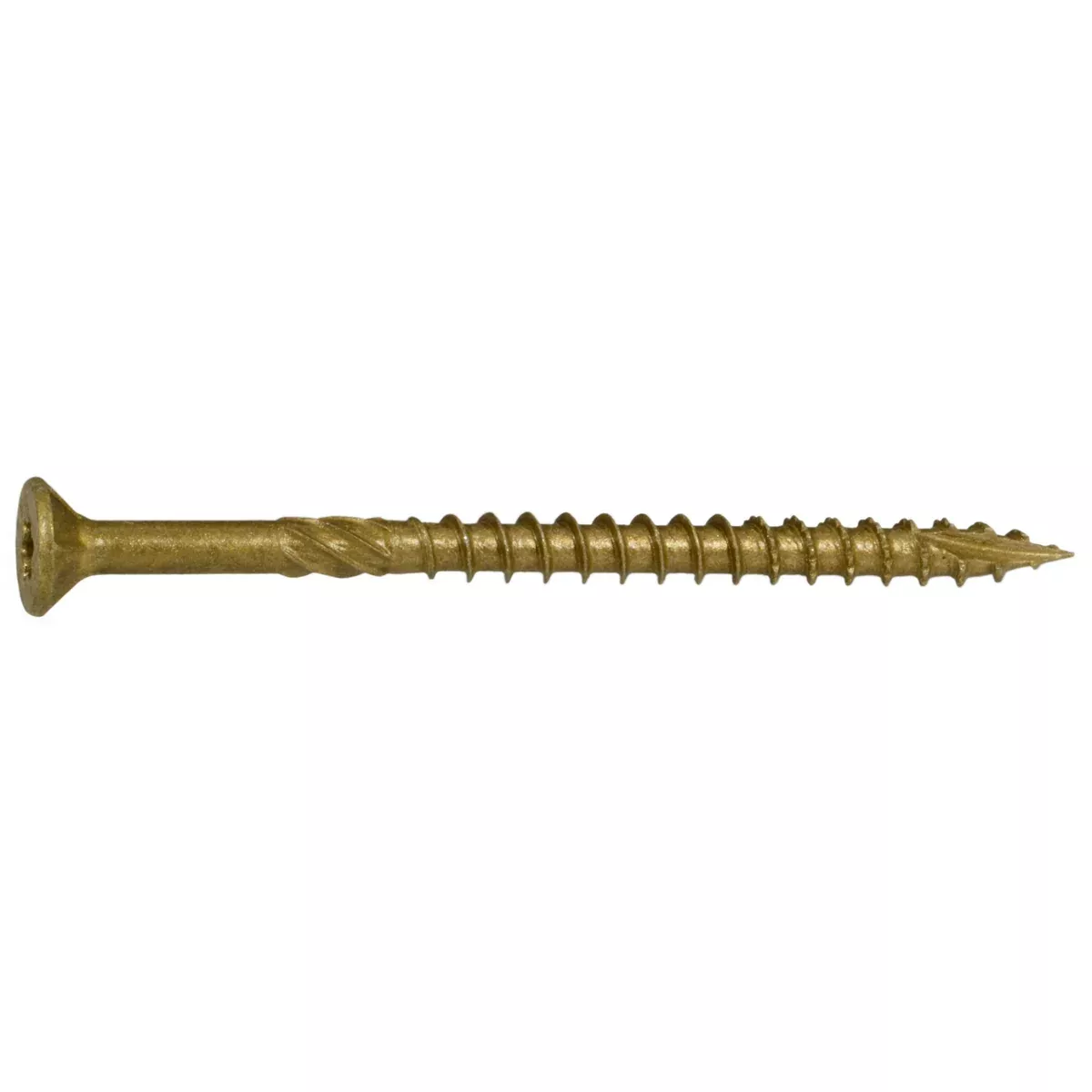 #10 x 3" Tan XL1500 Coated Steel Star Drive Bugle Head Saberdrive Deck Screws