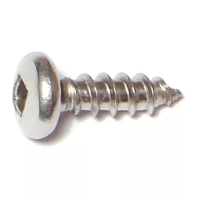 #10 x 5/8" 18-8 Stainless Square Pan Sheet Metal Screws (20 pcs.)