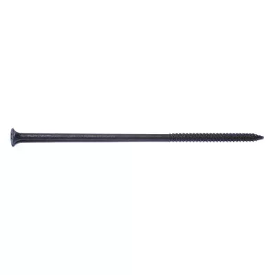 #10 x 6" Black Phosphate Steel Fine Thread Phillips Bugle Head Drywall Screws