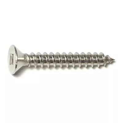 #12 x 1-1/2" 18-8 Stainless Square Flat Head Sheet Metal Screws (12 pcs.)
