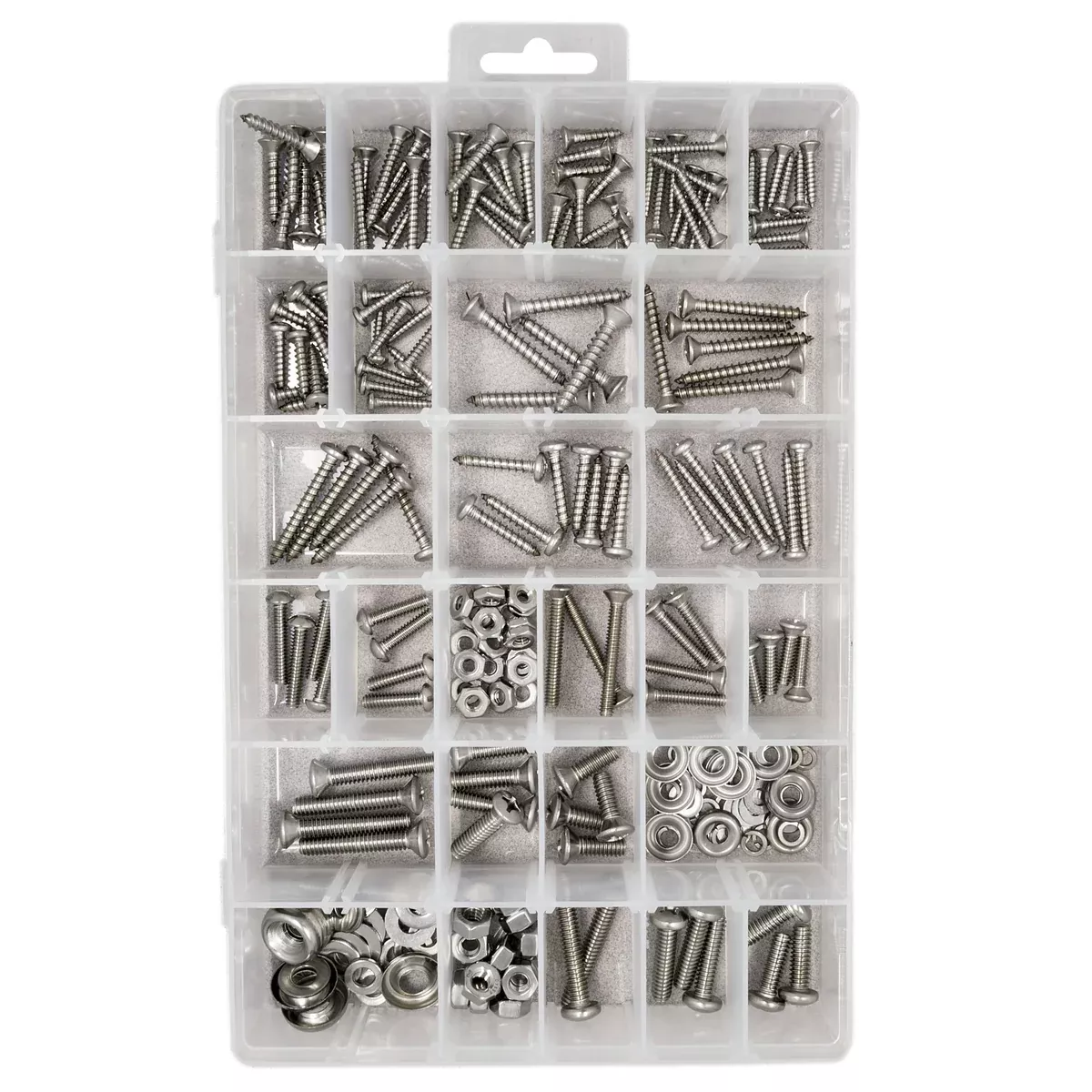 18-8 Stainless Steel Coarse Thread Large Project Kit (252 pcs.)