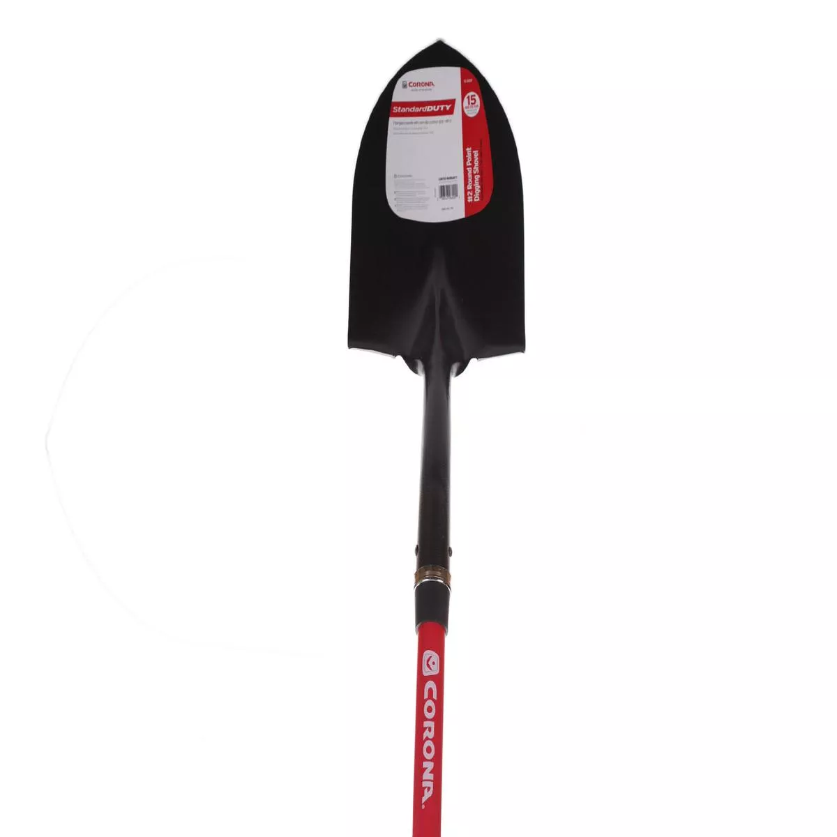 #2 Round Point Shovel – 15 gauge , 48 inch fiberglass handle, steel collar, non-