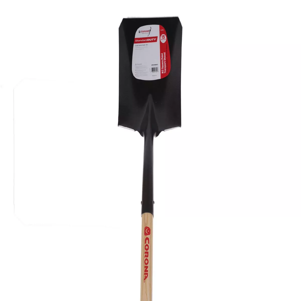 #2 Square Point Shovel – 15 gauge , 48 inch Ash wood handle.