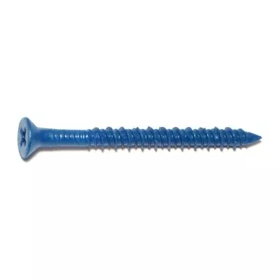 3/16" x 2-1/4" Blue Star Drive Flat Tapcon Masonry Screws (20 pcs.)