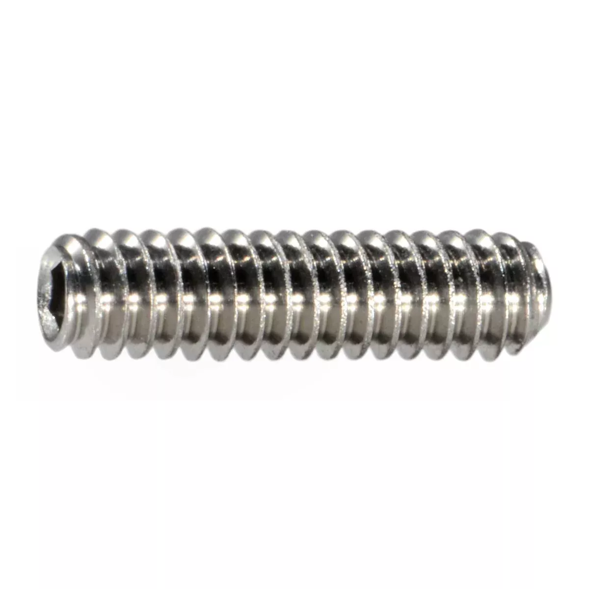 #3-48 x 3/8" 18-8 Stainless Steel Coarse Thread Hex Socket Headless Set Screws
