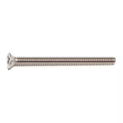 #4-40 x 1-1/2" 18-8 Stainless Steel Coarse Thread Phillips Flat Head Machine Screws