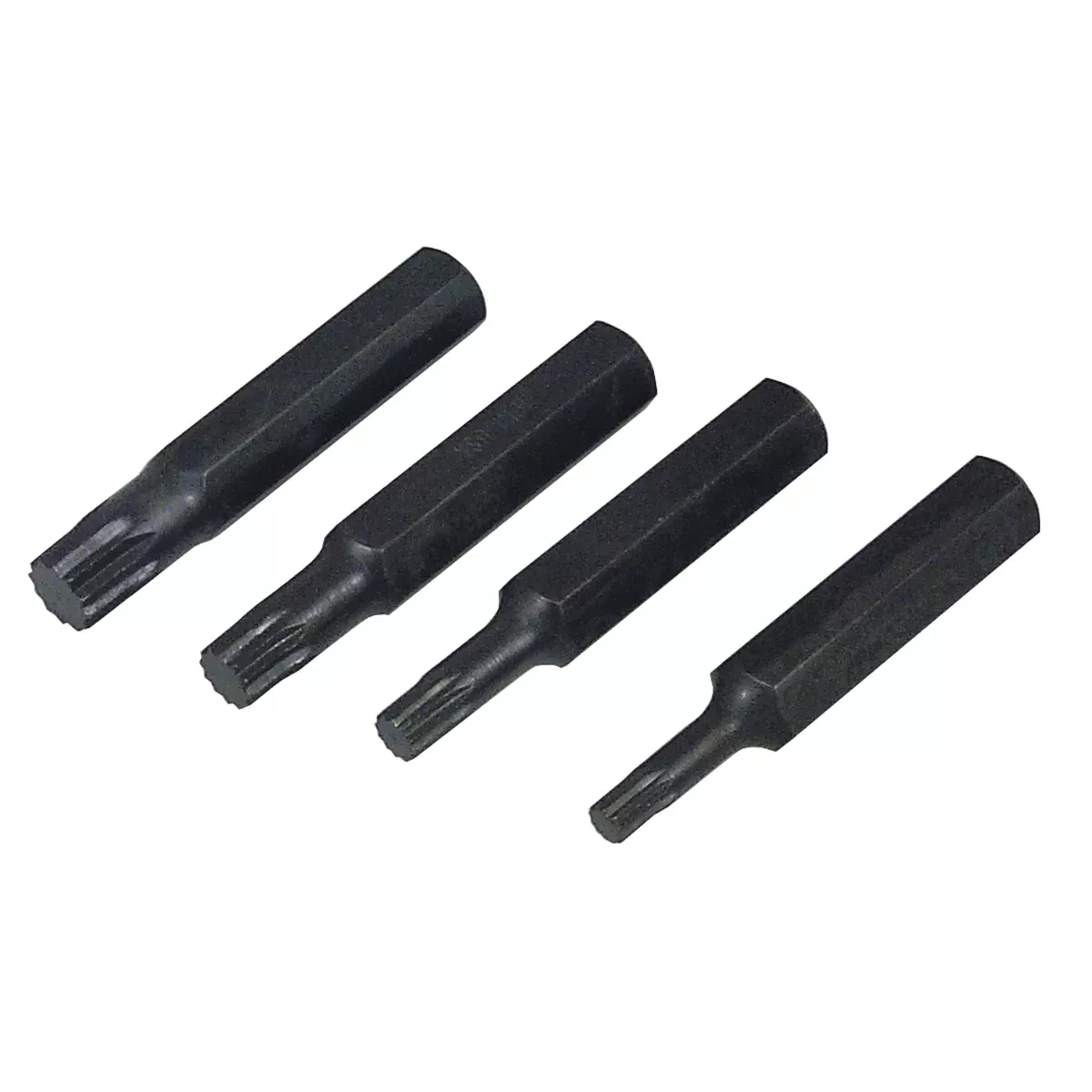 4 Piece Metric 1/2" Hex Triple Square 12 Point Bit SetLIS60750 Lisle