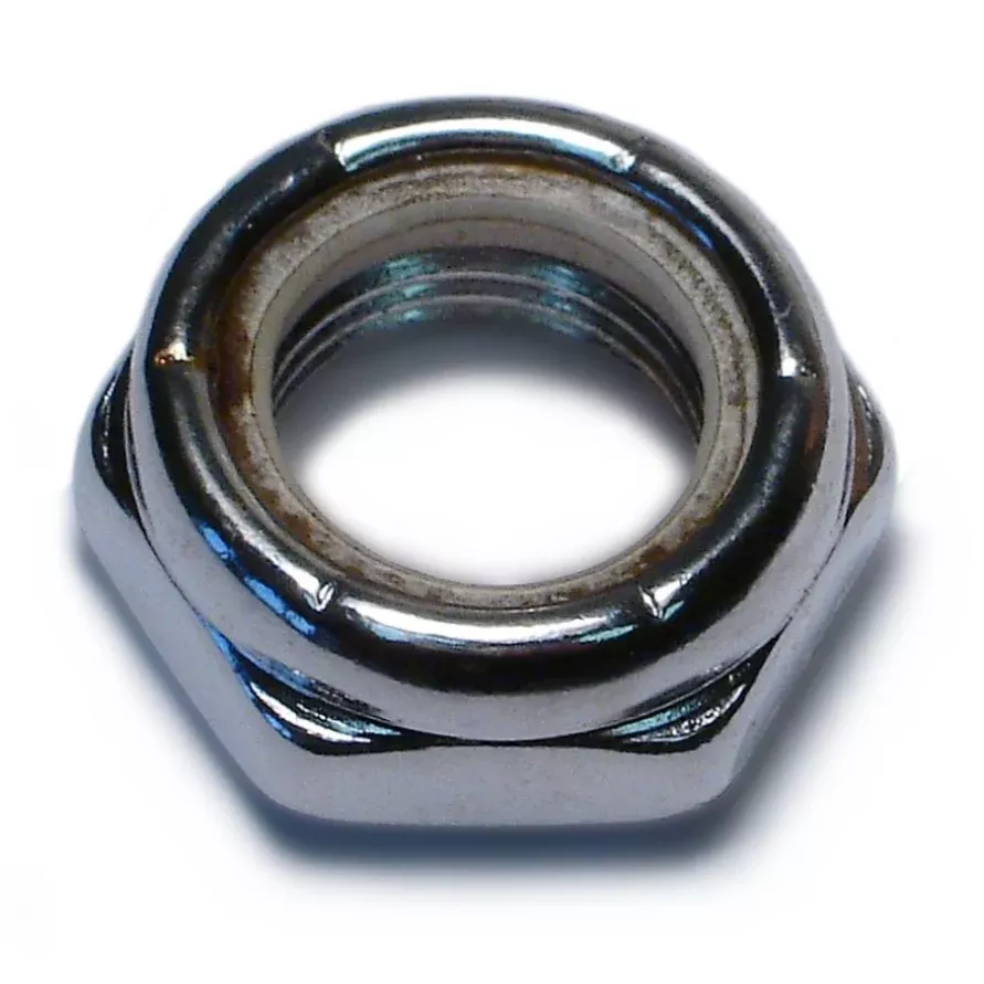 5/8"-18 Chrome Plated Steel Fine Thread Thin Pattern Lock Nuts (10 pcs.)