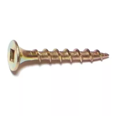 #6 x 1-1/8" Zinc Bugle Head Square Drive All Purpose Screws (100 pcs.)