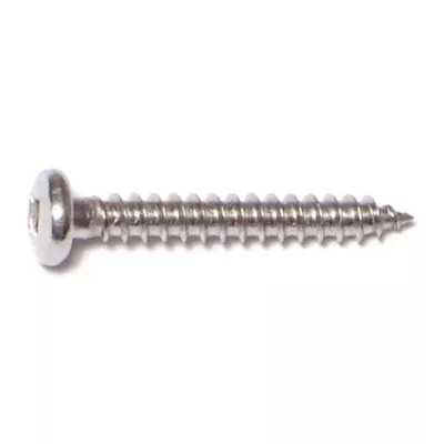 #6 x 1" 18-8 Stainless Square Pan Head Sheet Metal Screws (35 pcs.)