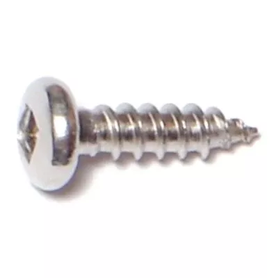 #6 x 1/2" 18-8 Stainless Square Pan Sheet Metal Screws (50 pcs.)