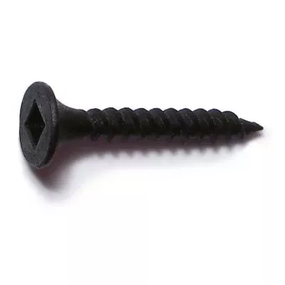 #6 x 1" Black Phosphate Square Drive Bugle Head Drywall Screws (100 pcs.)