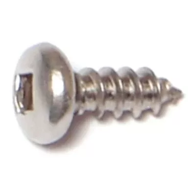 #6 x 3/8" 18-8 Stainless Square Pan Sheet Metal Screws (50 pcs.)