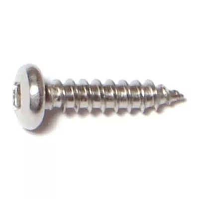 #6 x 5/8" 18-8 Stainless Square Pan Sheet Metal Screws (45 pcs.)