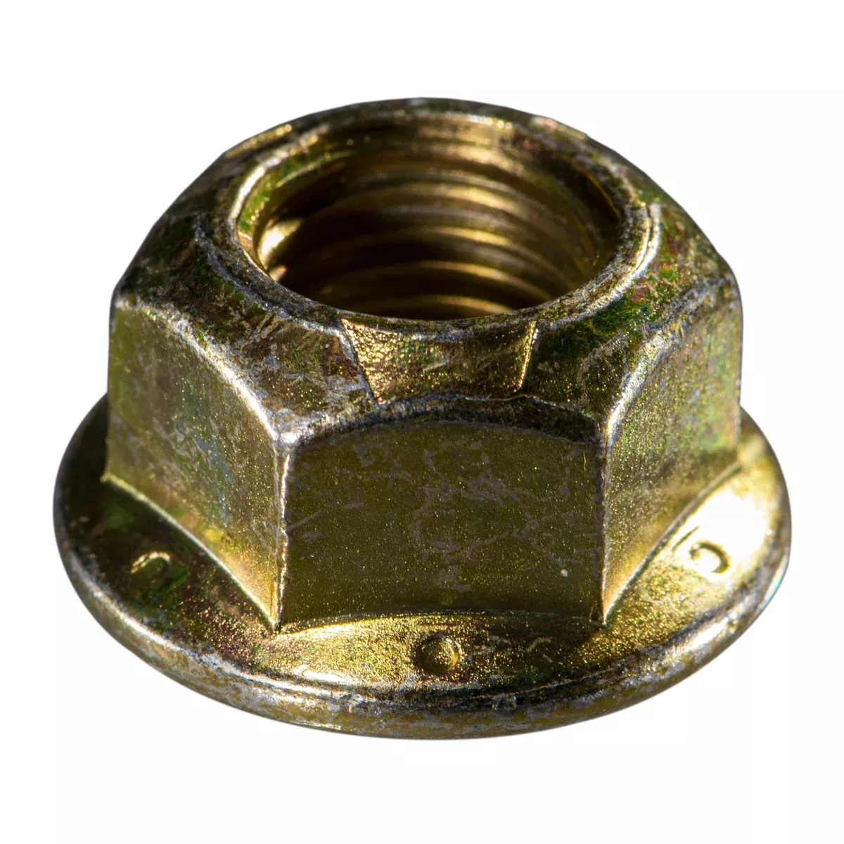 7/16"-20 Yellow Zinc Plated Grade 8 Steel Fine Thread Hex Nuts