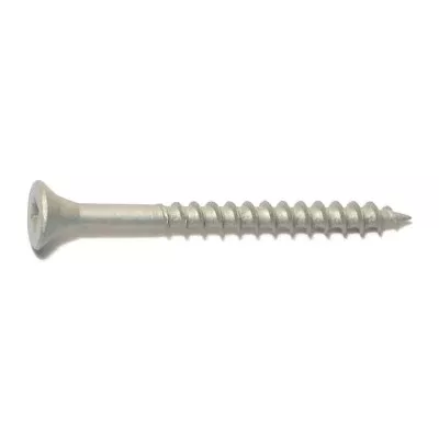 #7 x 2" Silver Ruspert Coated Steel Square Drive Bugle Head Deckselect Deck Screws
