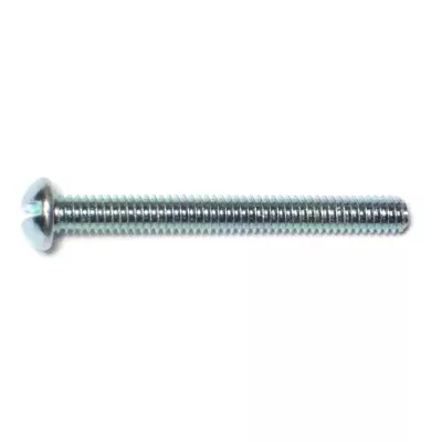 #8-32 x 1-1/2" Zinc Slotted Round Head Machine Screws (80 pcs.)