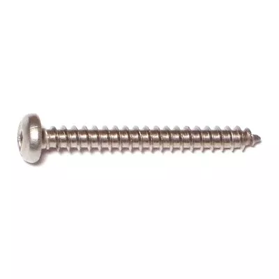 #8 x 1-1/2" 18-8 Stainless Square Drive Pan Head Sheet Metal Screws (18 pcs.)
