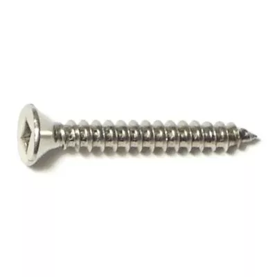 #8 x 1-1/4" 18-8 Stainless Square Drive Flat Head Sheet Metal Screws (20 pcs.)