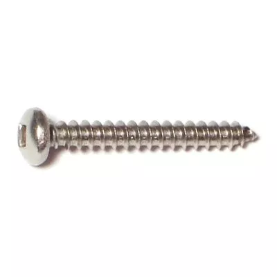 #8 x 1-1/4" 18-8 Stainless Square Drive Pan Head Sheet Metal Screws (20 pcs.)