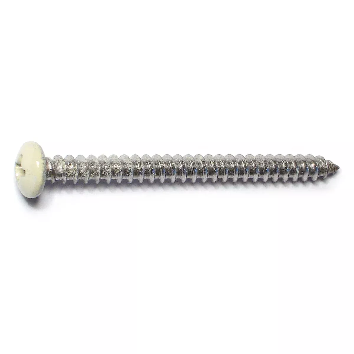#8 x 2" Beige Painted 18-8 Stainless Steel Phillips Pan Head Sheet Metal Screws