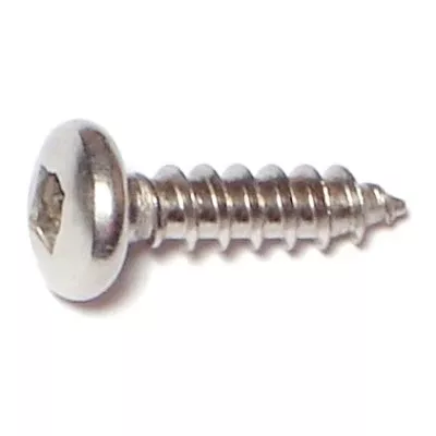 #8 x 5/8" 18-8 Stainless Square Pan Sheet Metal Screws (30 pcs.)