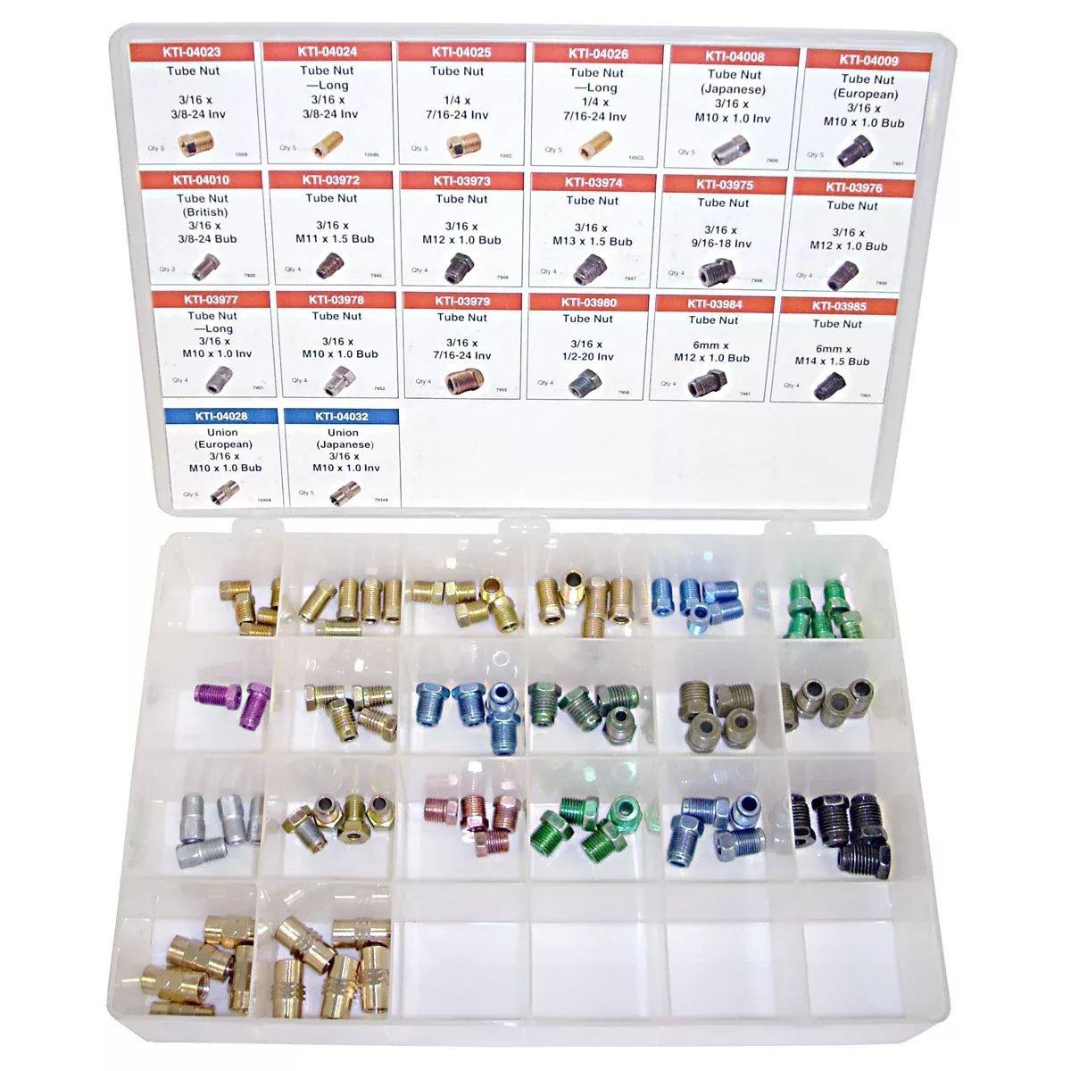 86-pc Master Brake Fittings Assortment KTI00048 K Tool International