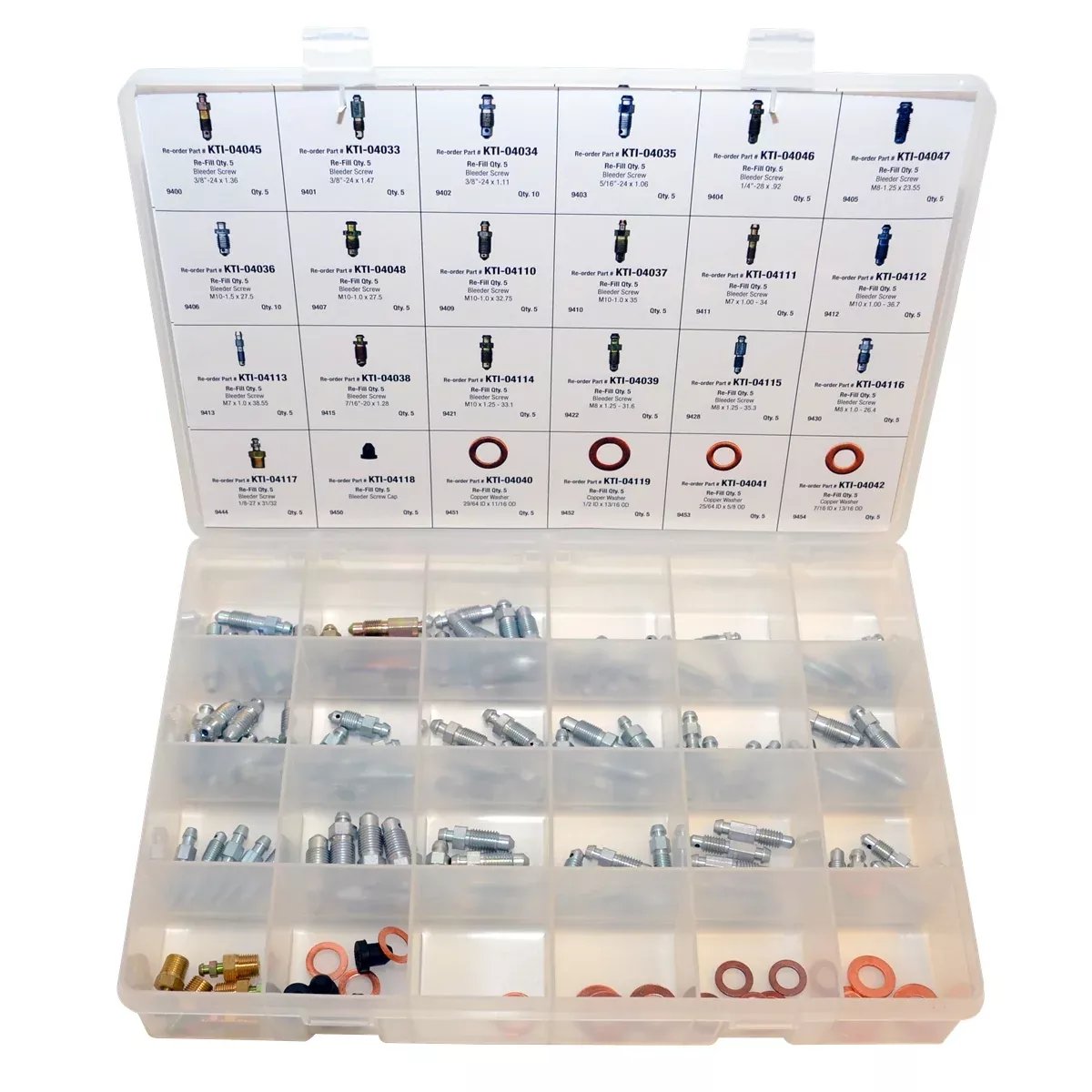 Bleeder Screw Assortment Kit KTI00017 K Tool International