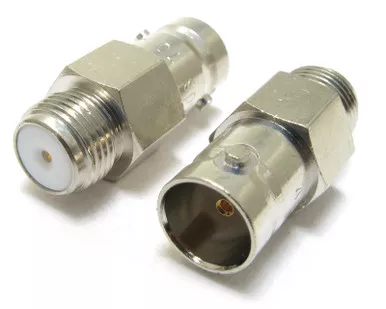 BNC Female to Type F Female Adapter, 100pcs