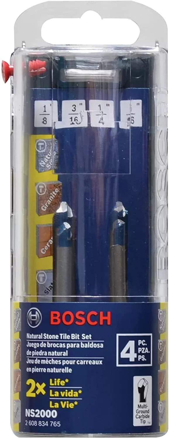 BOSCH 4 pc. Natural Stone Tile Set NS2000