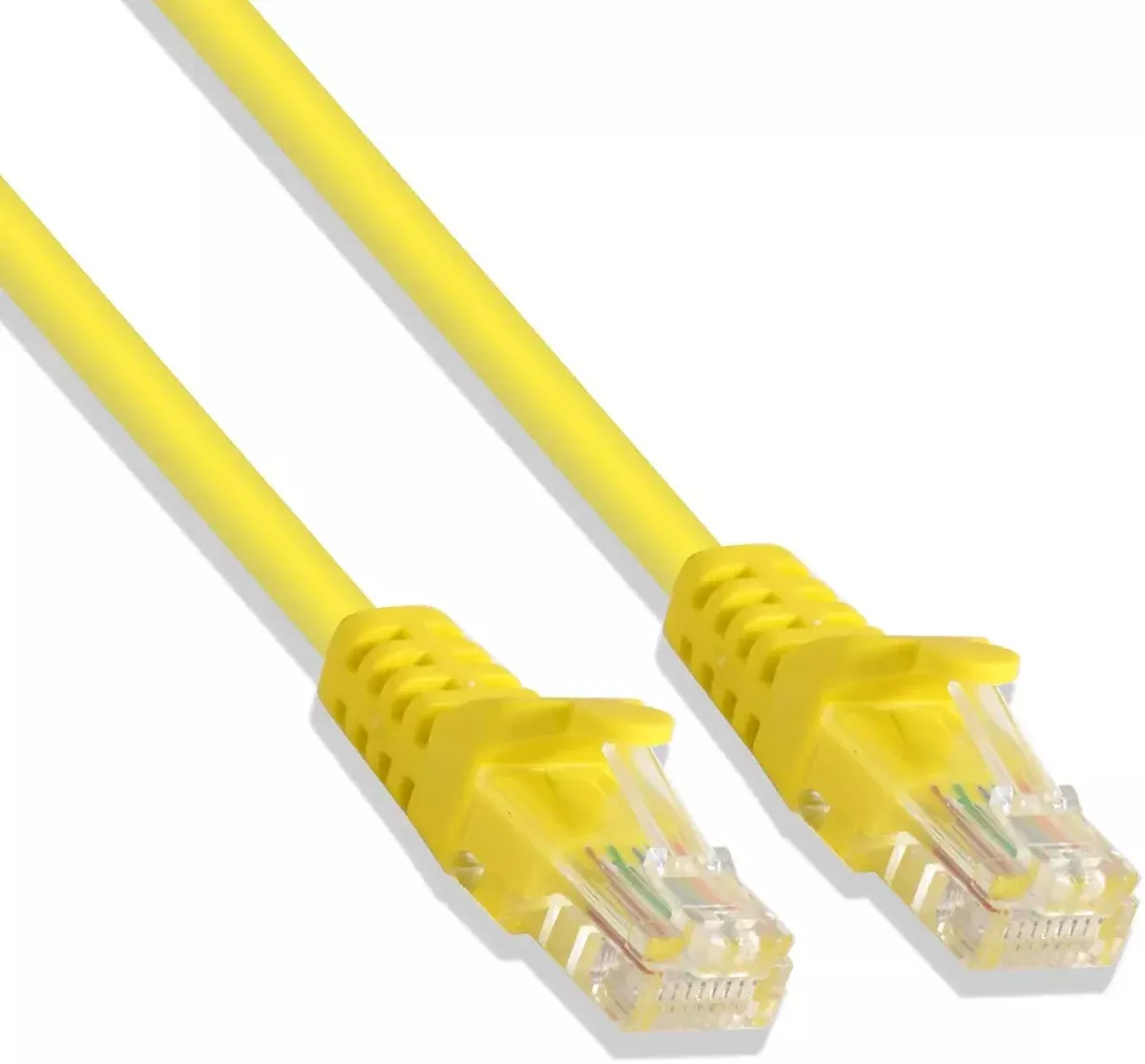 Cat5e 24 Gauge Yellow 1-5 Feet 350Mhz UTP Patch Ethernet Network Cable
