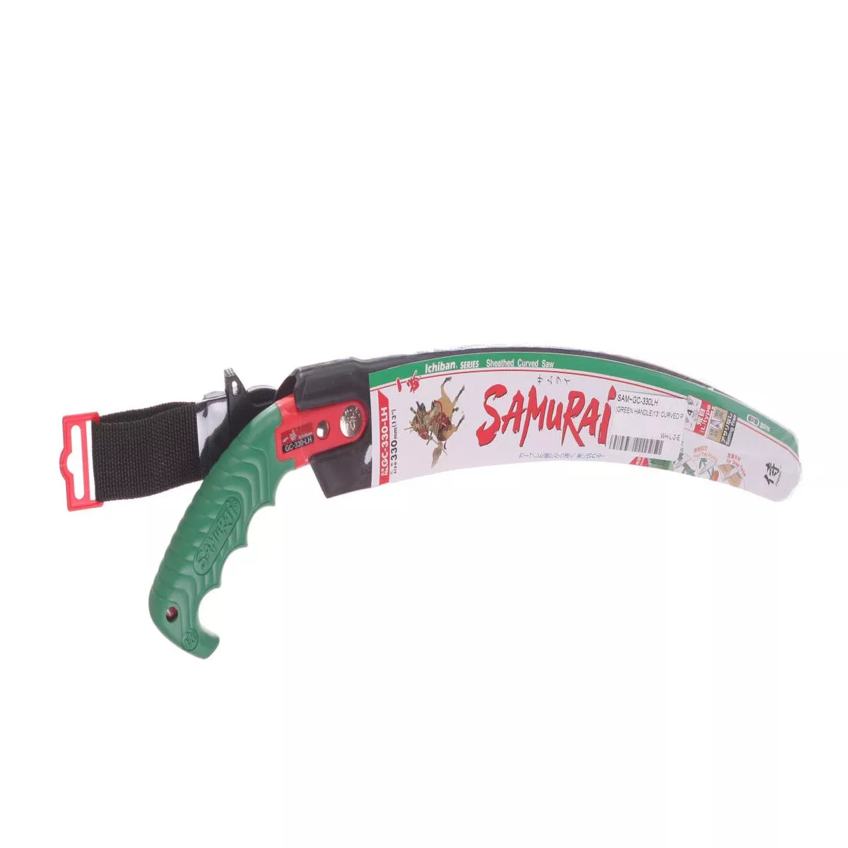 (GREEN HANDLE)13 ” CURVED PRUNING SAW WITH SCABBARD