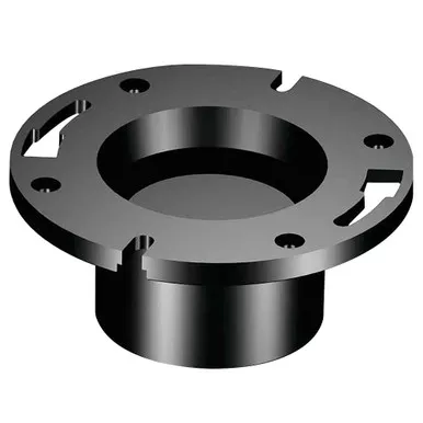 Nibco 5853-KO Flush Closet Flange with Pipe Stop and Knockout - ABS DWV