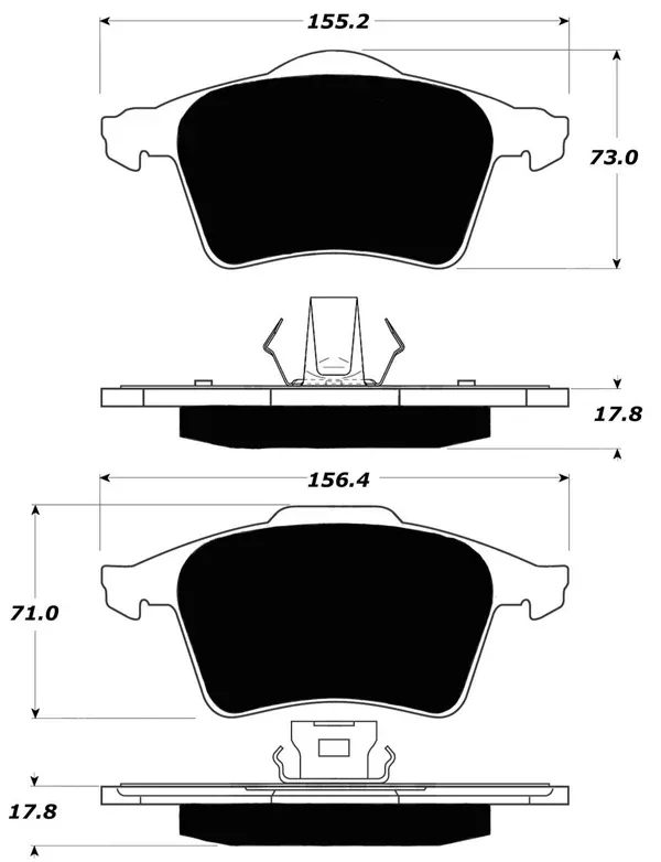 Porterfield Brake Pads for 2009 VOLVO C70 320mm Front Discs