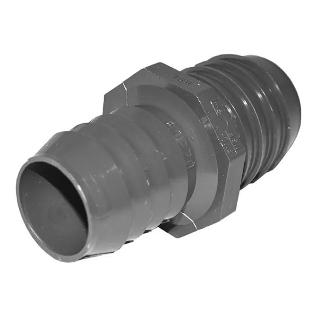 PVC Reducing Coupling - 1-1/2" x 1-1/4" Barbed